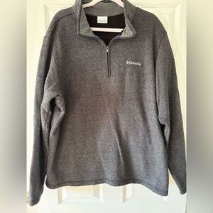 Columbia Men’s Dark Gray Half-Zip Fleece Pullover